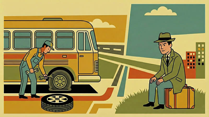 Changing the wheel by Bertolt Brecht