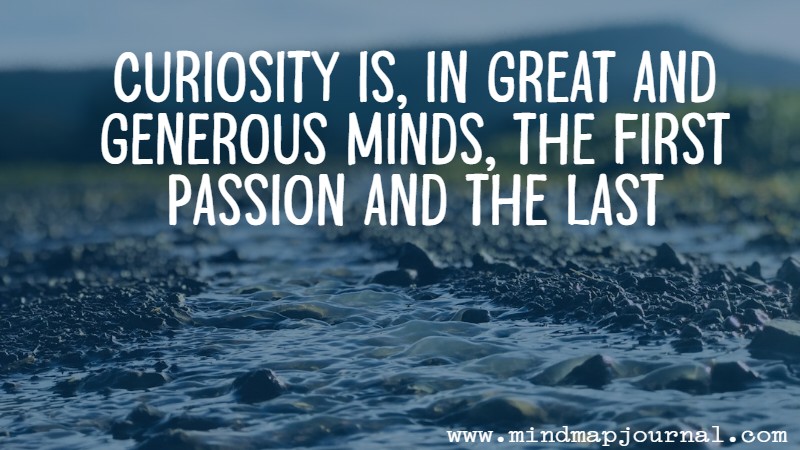 Curiosity is, in great and generous minds, the first passion and the last by Samuel Johnson
