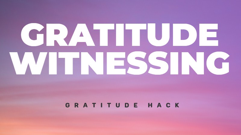 Gratirude witnessing: Watching people being grateful makes you feel good too
