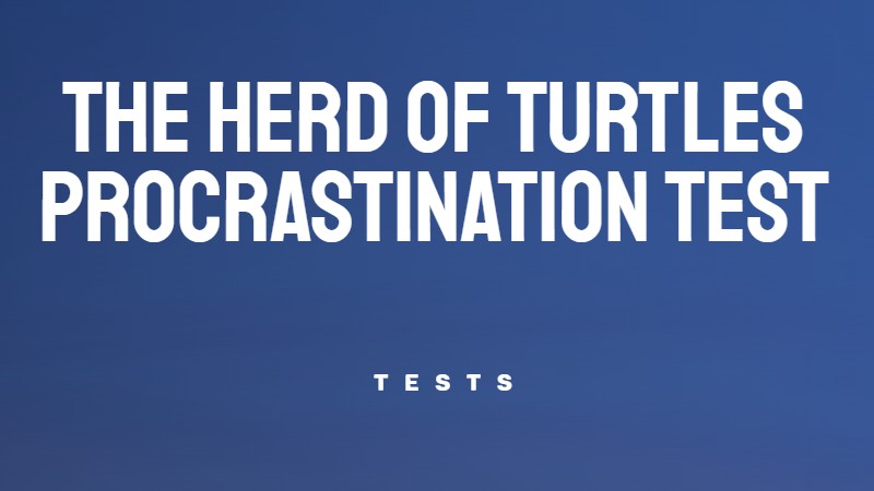 Personal Procrastination Triggers Test