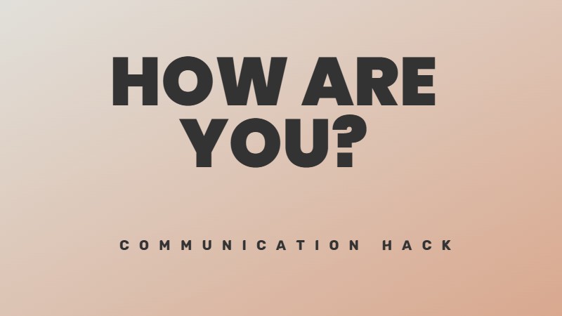 How to answer "How are you?" when not ok.