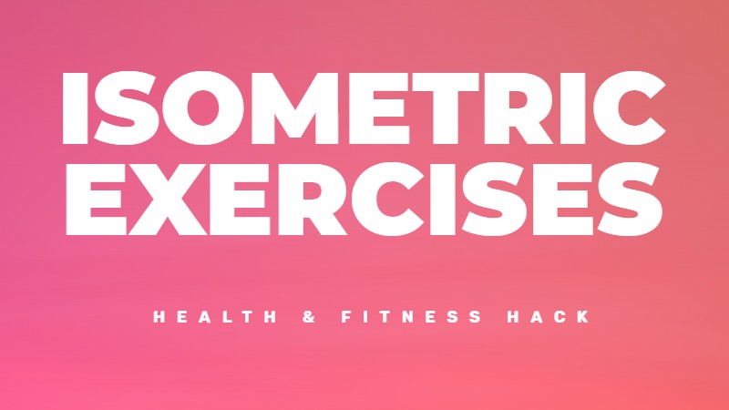 Isometric exercises and lower blood pressure
