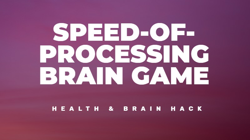 Brain game to prevent dementia and alzheimer's