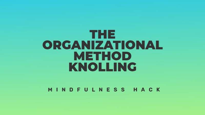The organizational method Knolling