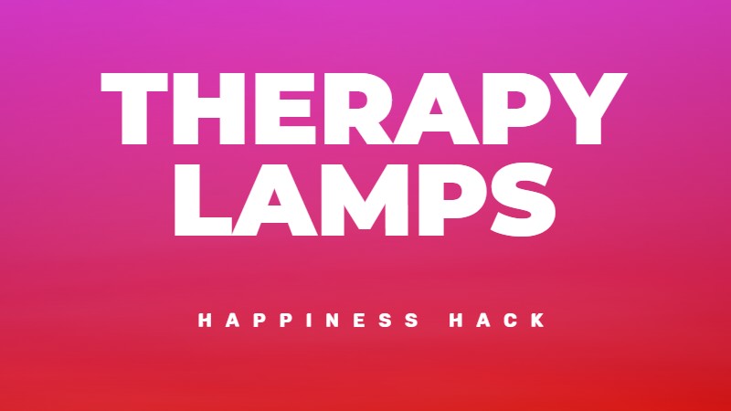 Therapy light lamps for better mood and avoiding seasonal depression